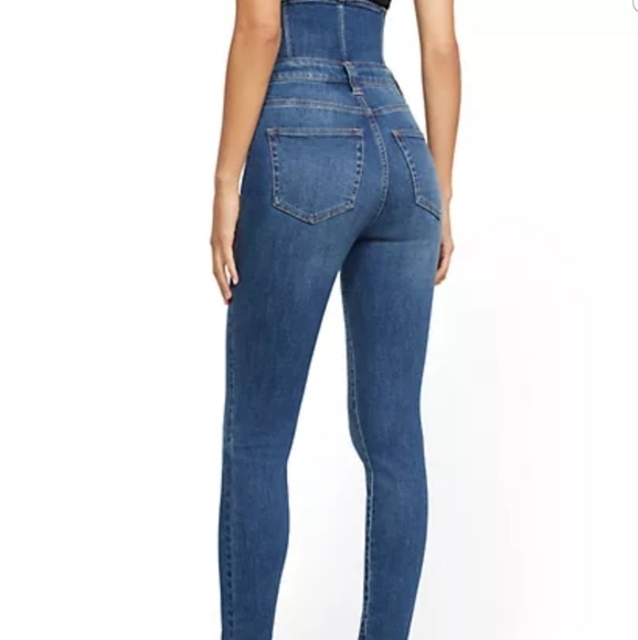 Super High-Waisted Corset Super-Skinny Jeans - Picture 3 of 4